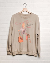 Dolly Parton Live in '89 Sand Thrifted Sweatshirt