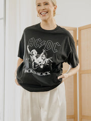 ACDC Back in Black Thrifted Distressed Tee