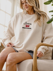 OU Sooners Embroidered Script Cream Sweatshirt