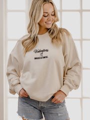 Tennessee Vols Embroidered Script Cream Sweatshirt