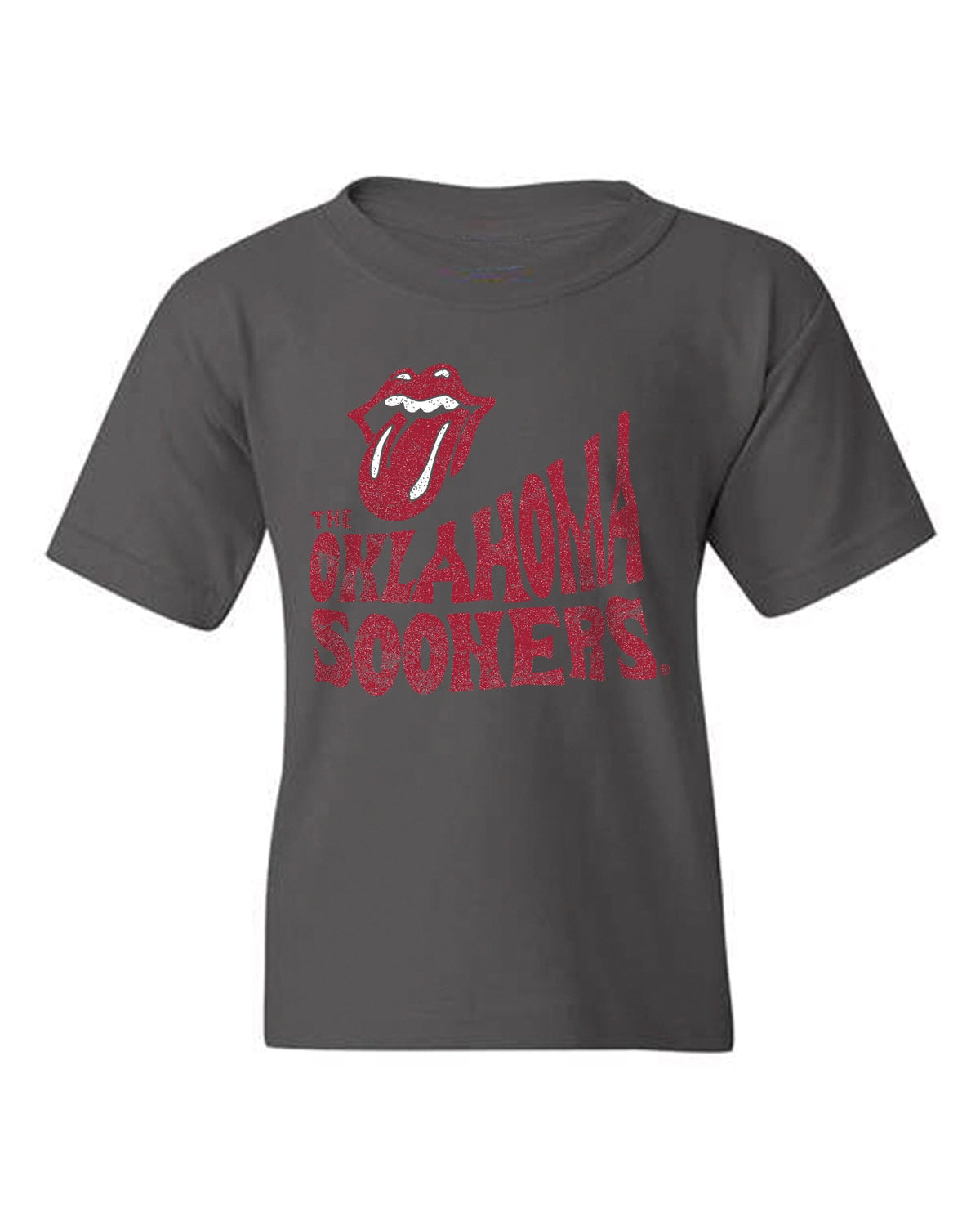 Children's Rolling Stones OU Sooners Dazed Charcoal Tee