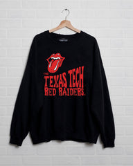 Rolling Stones Texas Tech Dazed Black Thrifted Sweatshirt
