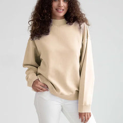 Nantucket Mock-Neck Sweatshirt Sand