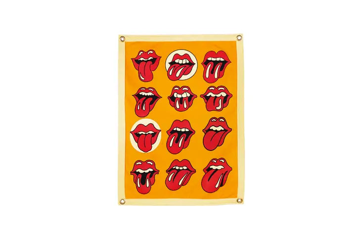 Lips Camp Flag • the Rolling Stones X Oxford Pennant