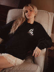 1776 USA Sailboat Navy Thrifted Sweatshirt