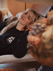 1776 USA Sailboat Navy Thrifted Sweatshirt