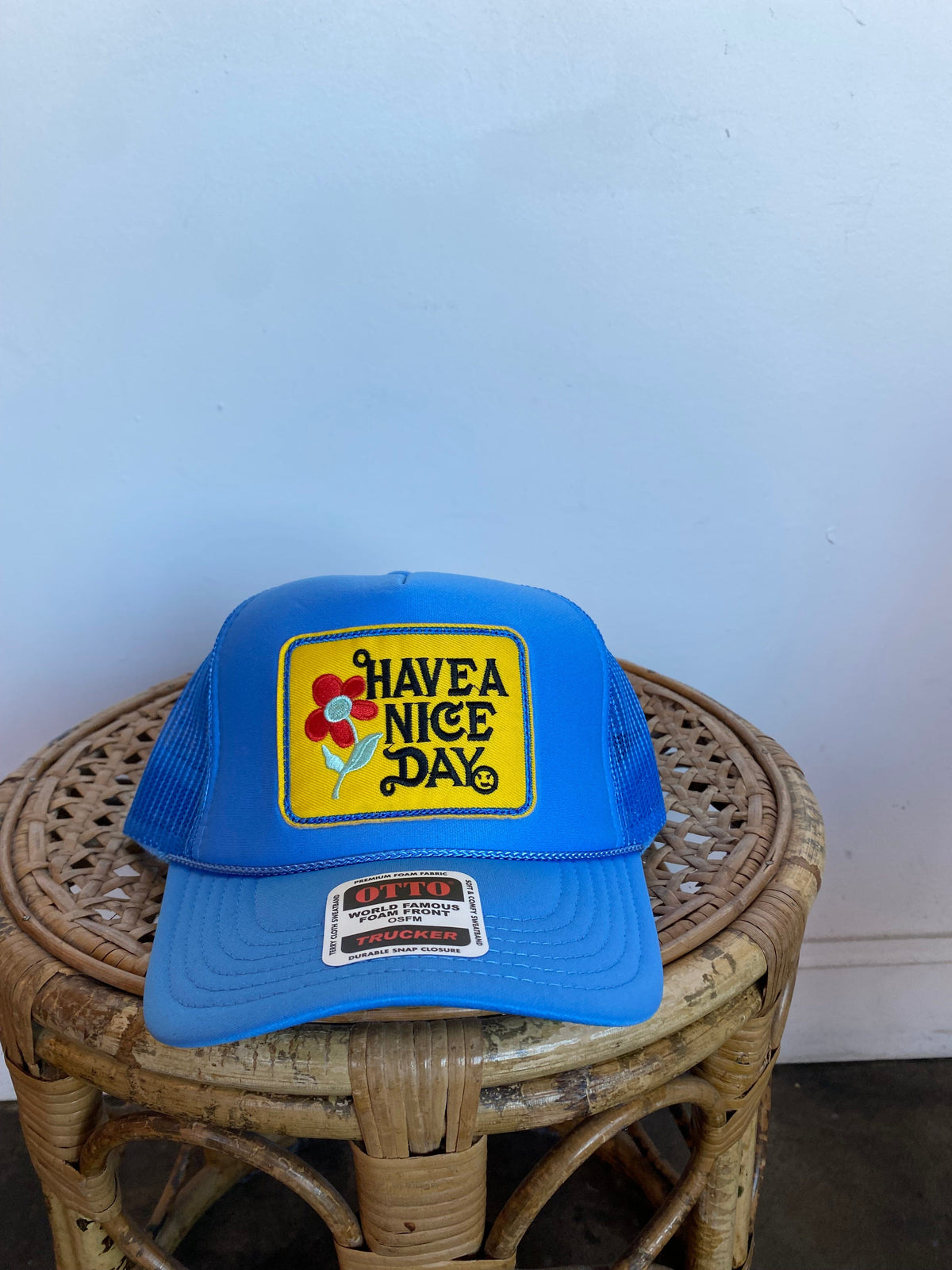 Blue Have A Nice Day Hat