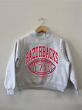 Children's Arkansas Razorbacks Campus Classic Gray Mock Neck Sweatshirt