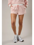 Mid Rise Stripe Shorts Peach-Cream