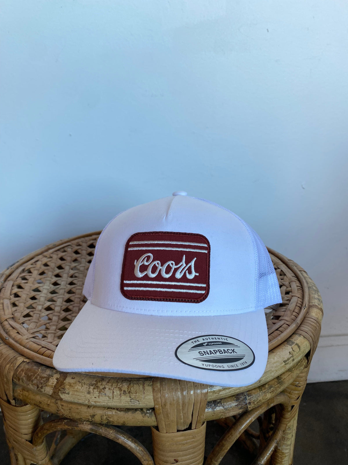 White Coors Hat