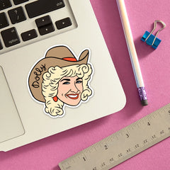 Dolly Parton Die Sticker