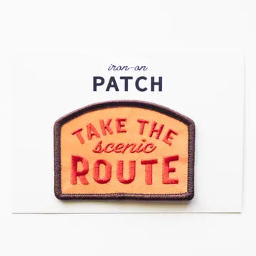 Take The Scenic Route Embroidered Iron On Patch