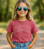 Children's Bama Crimson Tide Polka Dot Puff Ink Crimson CC Tee L