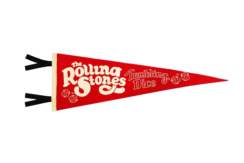 Tumbling Dice Pennant • the Rolling Stones X Oxford Pennant