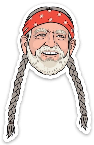 Willie Nelson Sticker