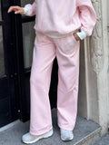 Light Pink and White Big Striped Sweatpants