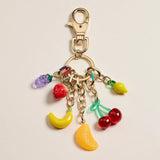 Vibrant Fruit-Inspired Enamel Charm Keychain & Bag Charm