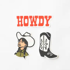 Cowgirl Vinyl Sticker Three-Pack