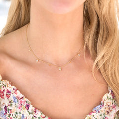 Kate Crystal Teardrop Necklace