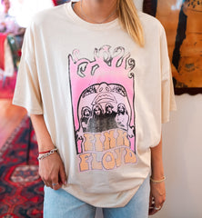 Pink Floyd Festival Colors Off White Oversized One Size Tee