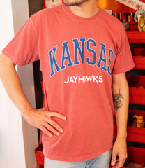 KU Jayhawks Filled Gault Crimson Tee