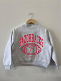 Children's Arkansas Razorbacks Campus Classic Gray Mock Neck Sweatshirt