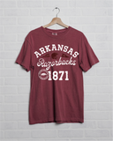 Arkansas Razorbacks Football Icon Cardinal Tee