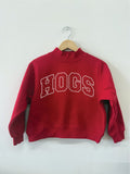 Children's Arkansas Razorbacks Polka Dot Puff Ink Red Mock Neck Sweatshirt