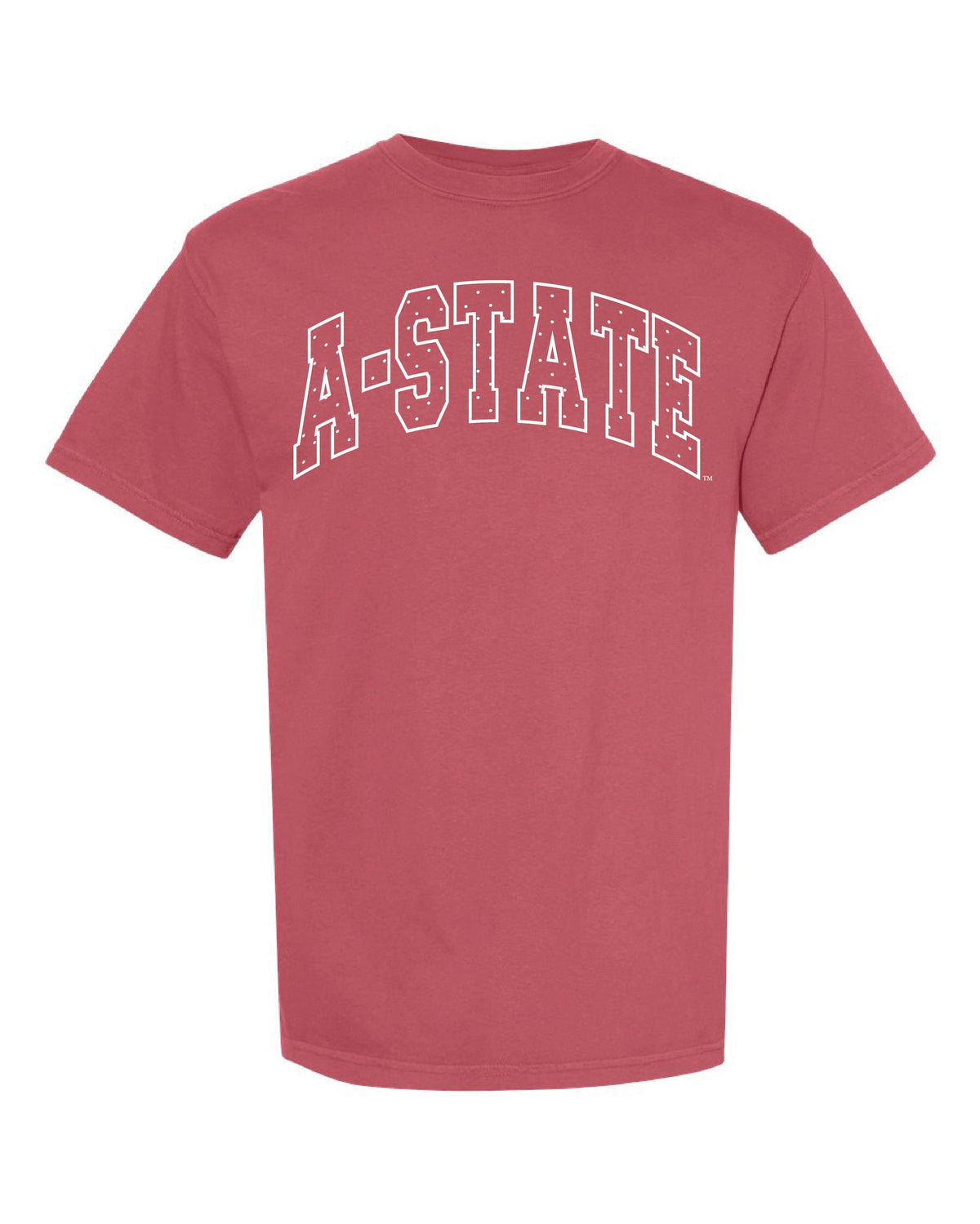 ASU Red Wolves Polka Dot Puff Ink Red CC Tee