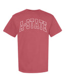 ASU Red Wolves Polka Dot Puff Ink Red CC Tee