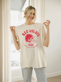 ASU Red Wolves Varsity Stamp Off White Thrifted Tee