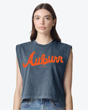 Auburn Tigers Bold Script Faded Navy Tank