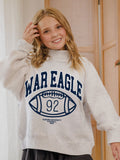 Children's Auburn Tigers Campus Classic Gray Mock Neck Sweatshirt