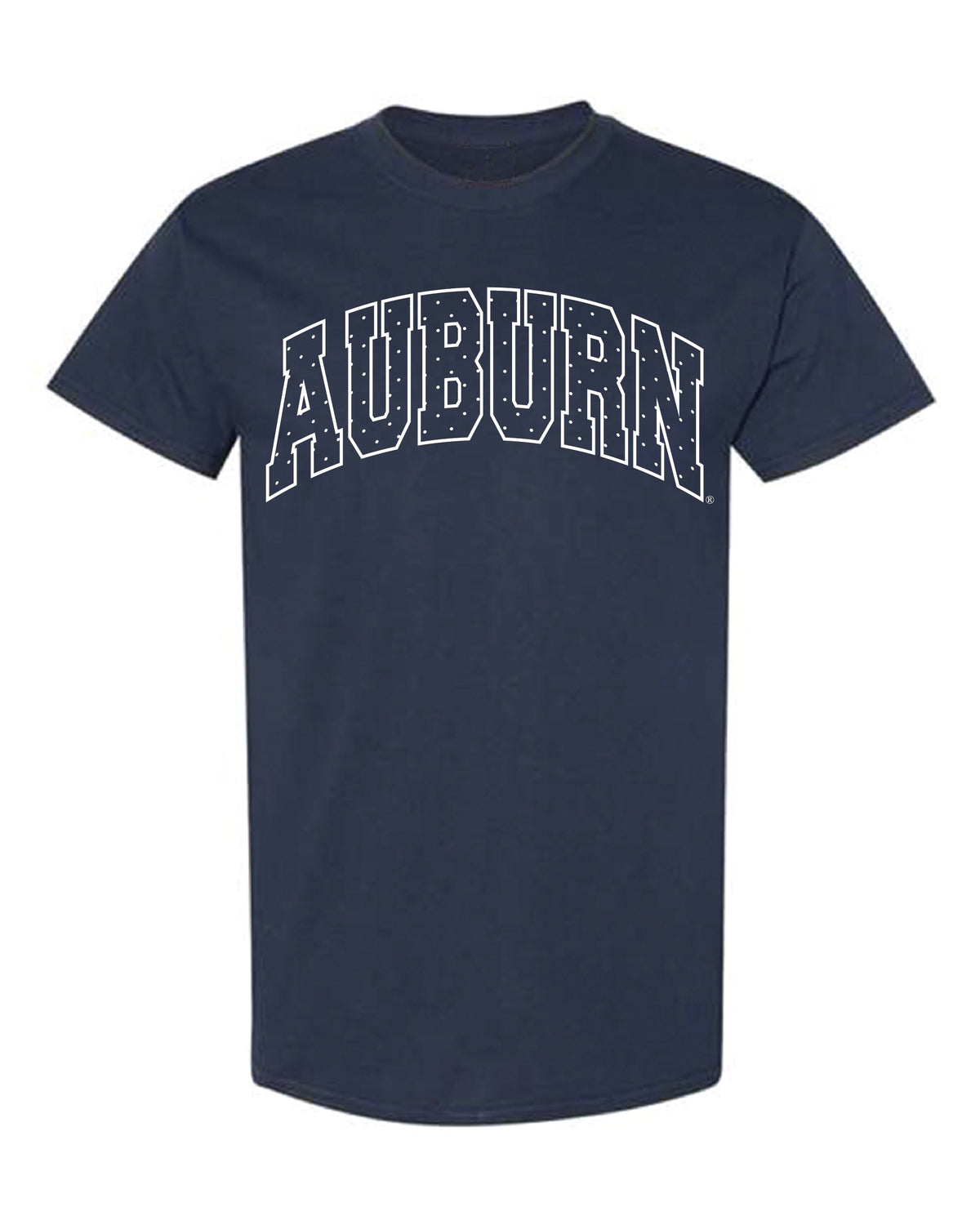 Auburn Tigers Polka Dot Puff Ink Navy CC Tee
