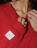 *COMING SOON* Arkansas Razorbacks Stitched Red Signature Waffle Top