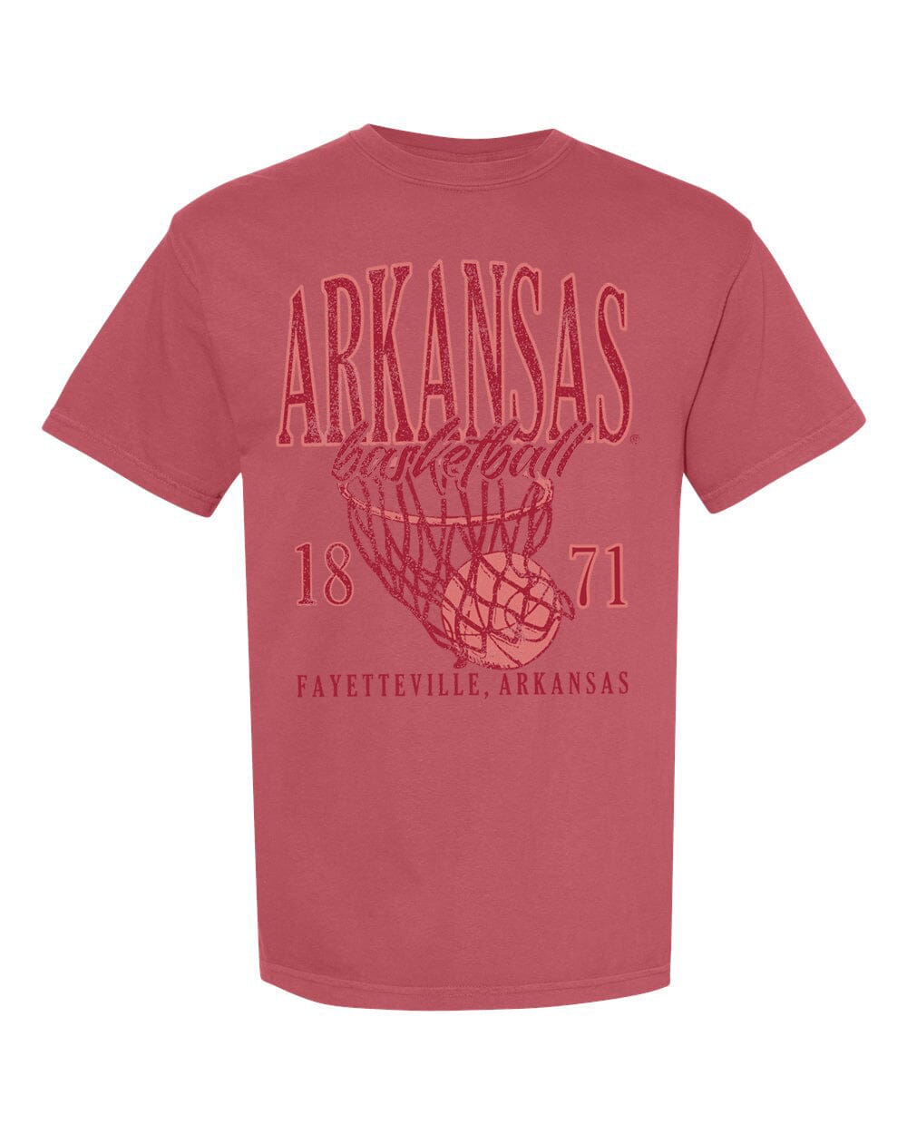 Arkansas Razorbacks Big Basketball Cardinal Tee