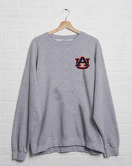 Auburn Tigers Chenille Patch Gray Sweatshirt