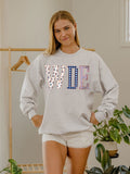 Auburn Tigers WDE Quilted Puff Ink Ash Gray Sweatshirt