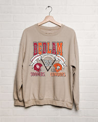 OU v OSU Bedlam Final Showdown Sand Thrifted Sweatshirt