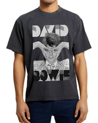 David Bowie Glasses Black Hi-Dive Tee