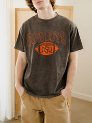 OSU Cowboys Wonka Football Charcoal Thrifted Tee
