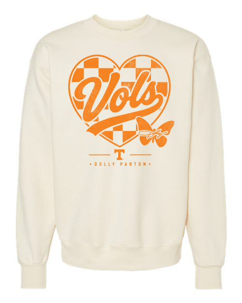 Dolly Parton Tennessee Vols Checkered Heart Sweatshirt