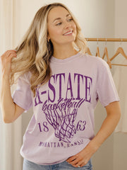 KSU Wildcats Big Basketball Orchid Tee