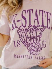 KSU Wildcats Big Basketball Orchid Tee