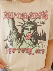 Rolling Stones NYC Liberty Off White Hi-Dive Tee