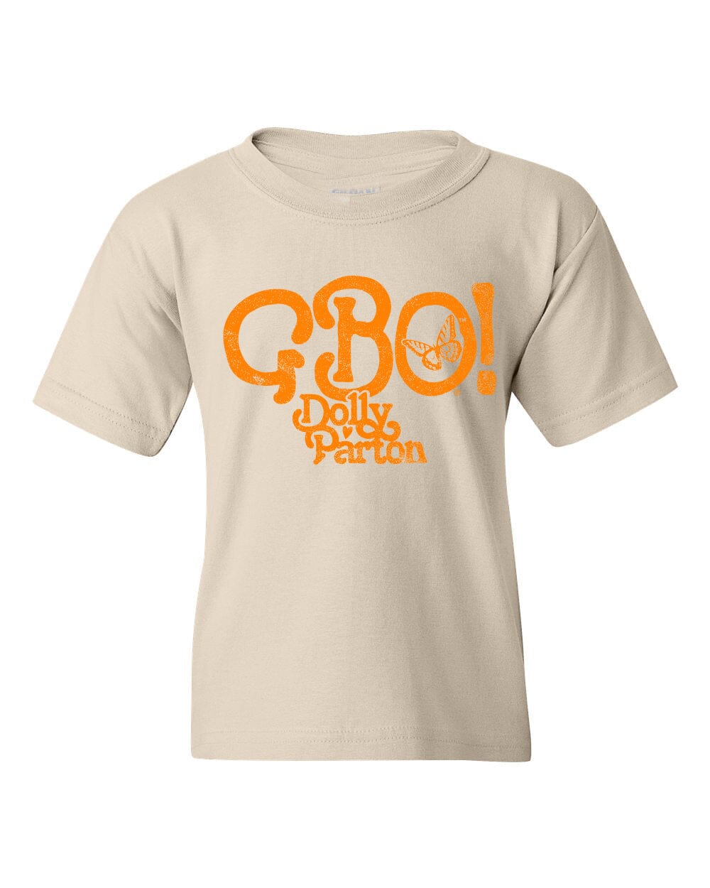 Children's Dolly Parton GBO Butterfly Oatmeal Tee