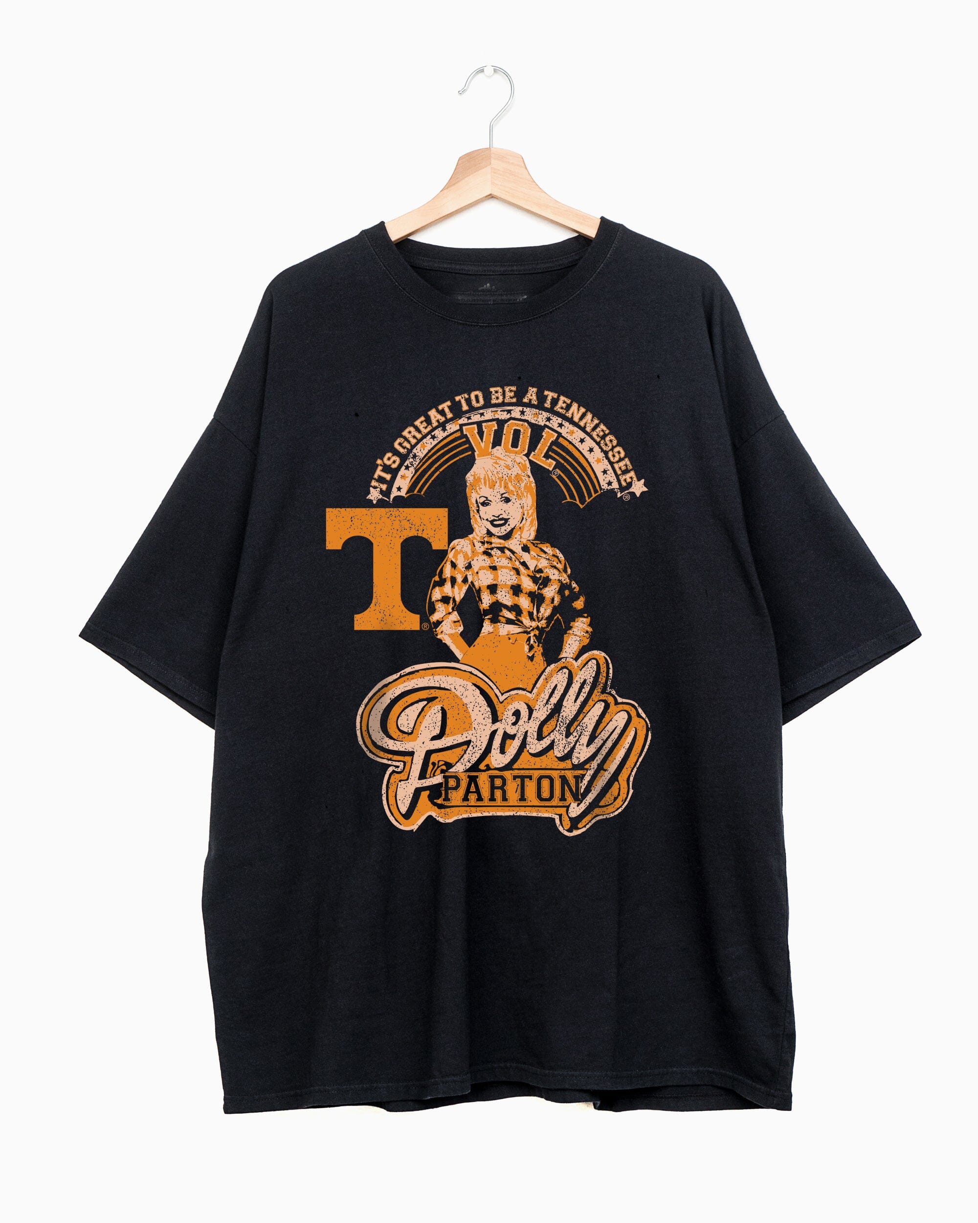 Dolly Parton Great To Be a Tennessee Vol Pepper Oversized One Size Tee
