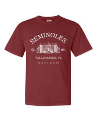 FSU Seminoles Stadium Coordinates Maroon Tee