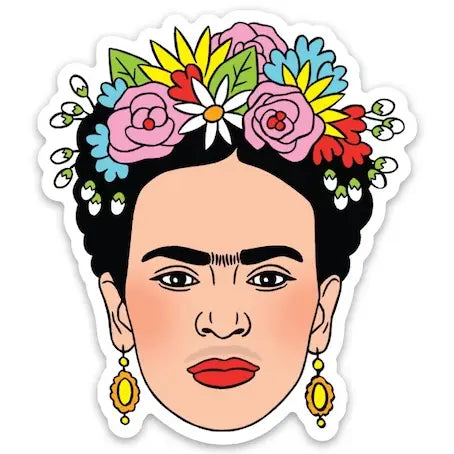 Frida Flower Crown Sticker