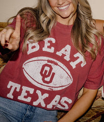 OU Beat Texas Football Crimson Tee